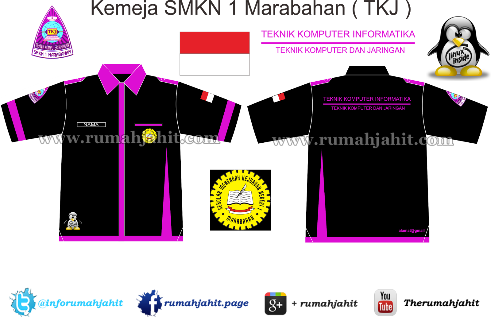 Detail Desain Baju Tkj Keren Nomer 19