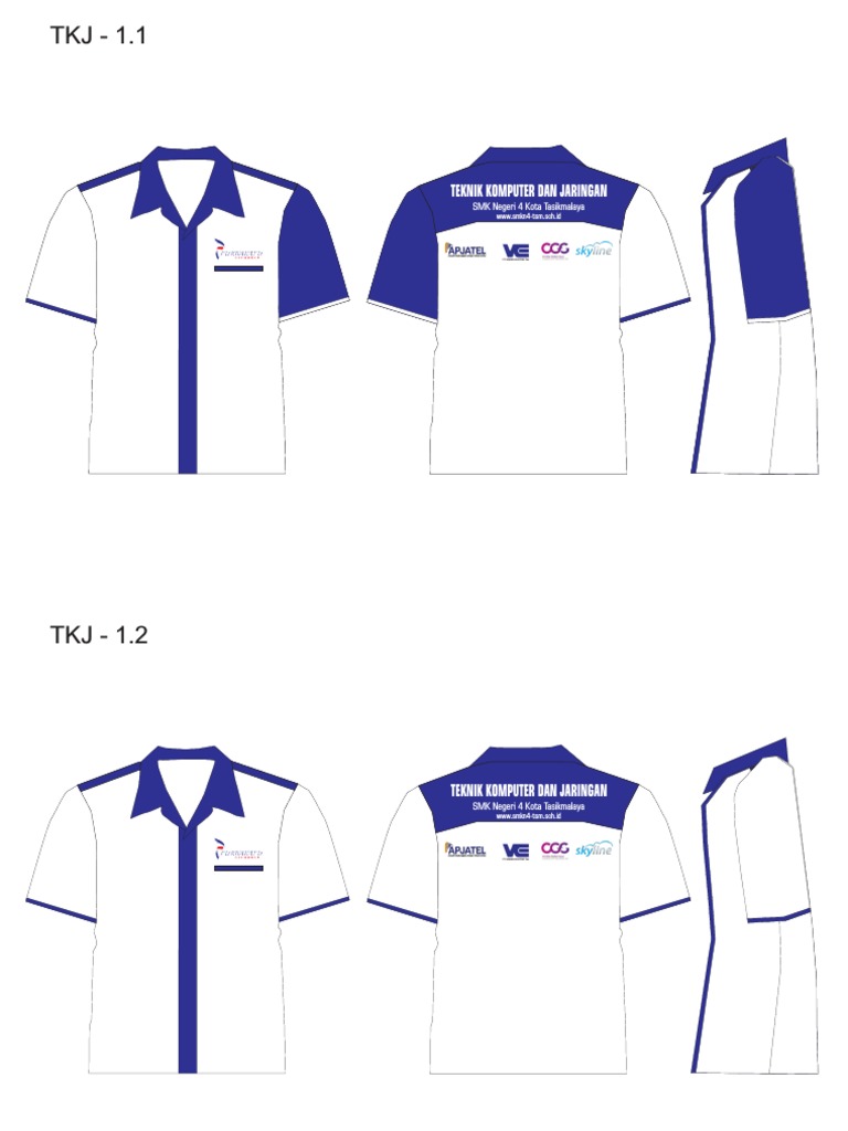 Detail Desain Baju Tkj Keren Nomer 31