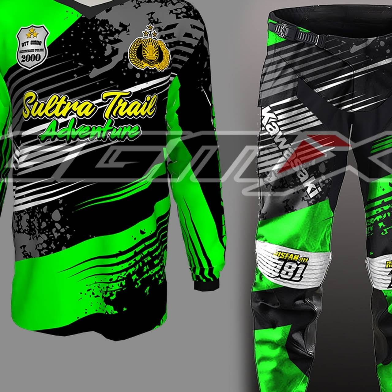 Detail Desain Baju Trail Nomer 36