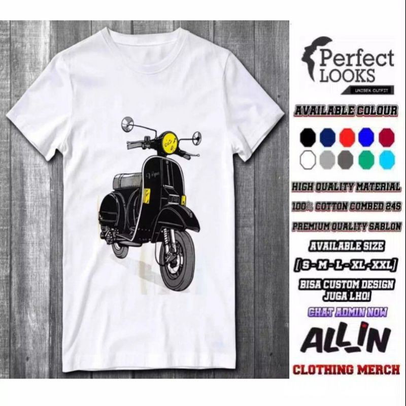 Detail Desain Baju Vespa Nomer 50