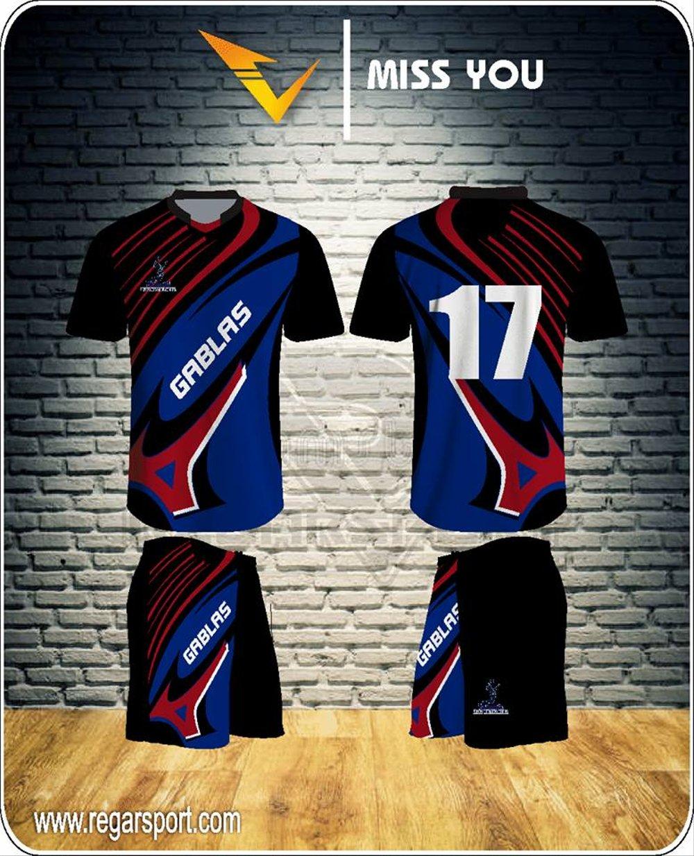 Detail Desain Baju Volly Polos Nomer 20