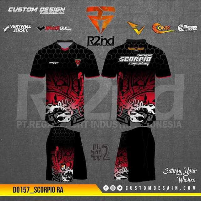 Detail Desain Baju Volly Printing Nomer 35