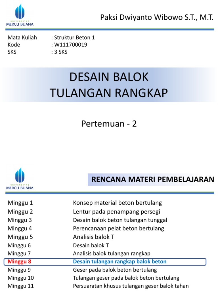 Detail Desain Balok Beton Bertulang Nomer 41