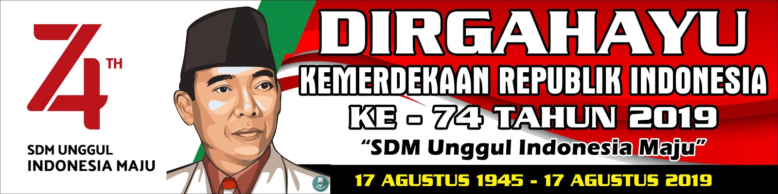 Detail Desain Banner 17 Agustus 2019 Nomer 37