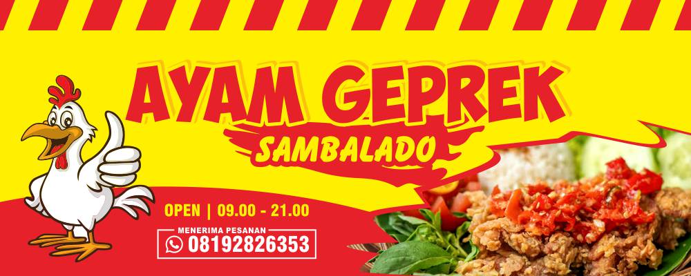 Detail Desain Banner Ayam Geprek Nomer 9