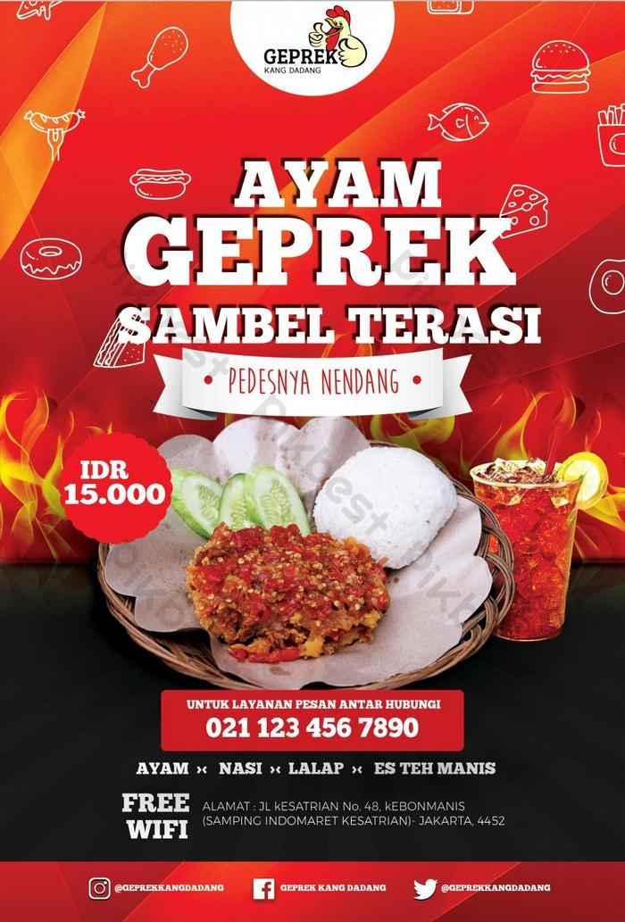 Detail Desain Banner Ayam Geprek Nomer 10