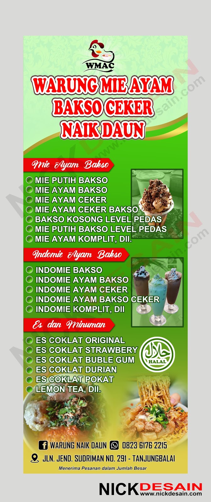 Detail Desain Banner Bakso Dan Mie Ayam Nomer 50