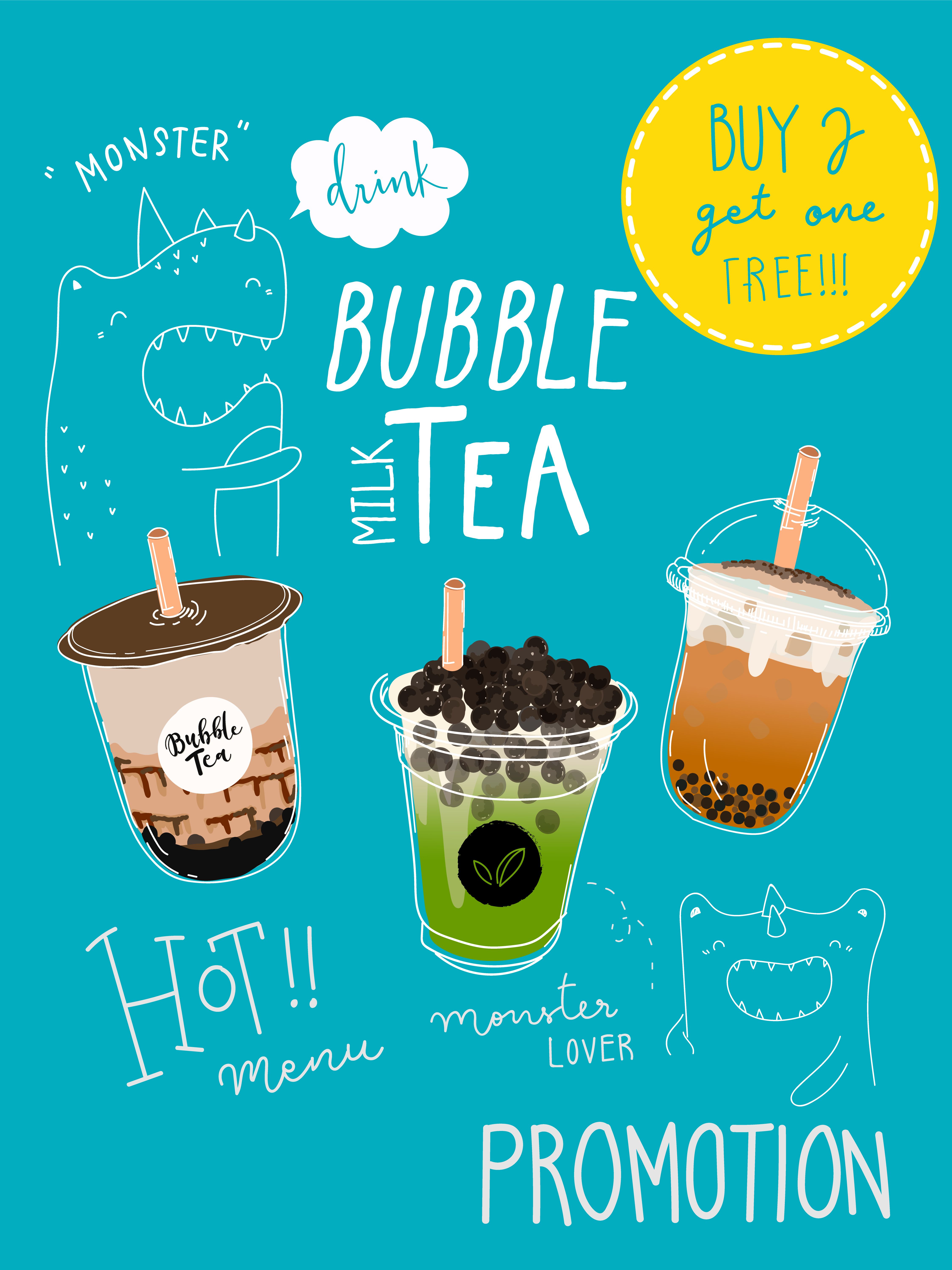 Detail Desain Banner Bubble Drink Nomer 4