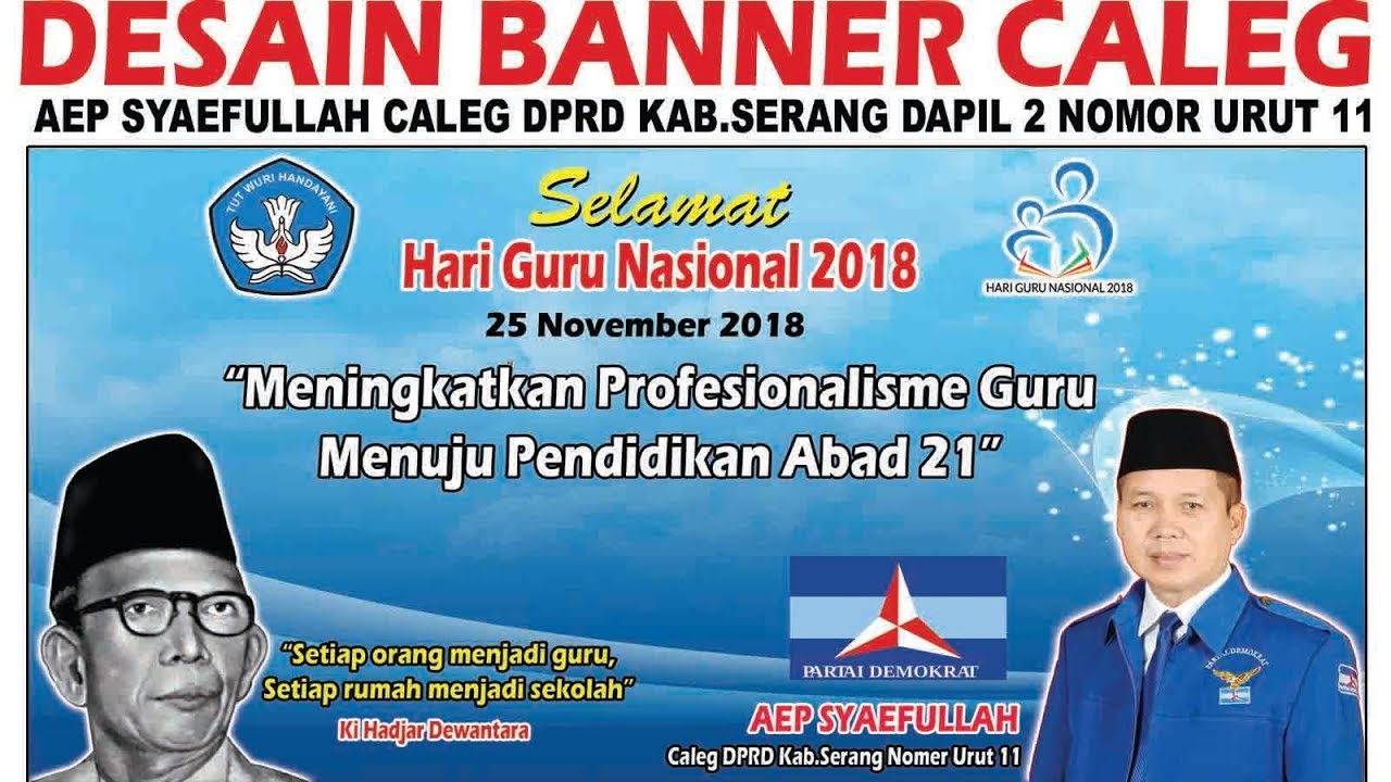 Detail Desain Banner Caleg Keren Nomer 13