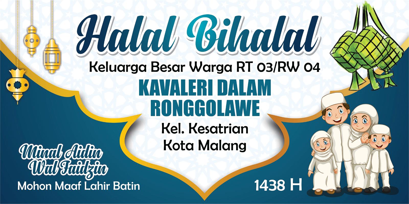 Detail Spanduk Halal Bihalal Cdr