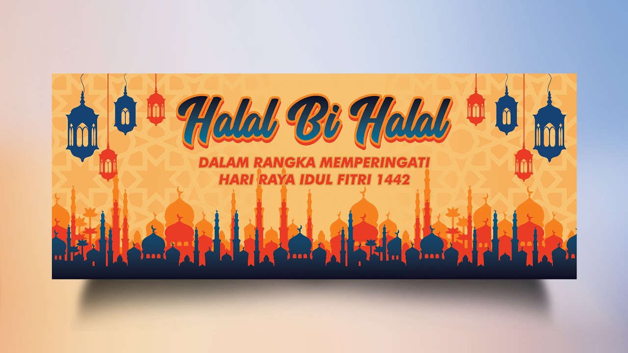 Detail Desain Banner Halal Bihalal Cdr Nomer 3