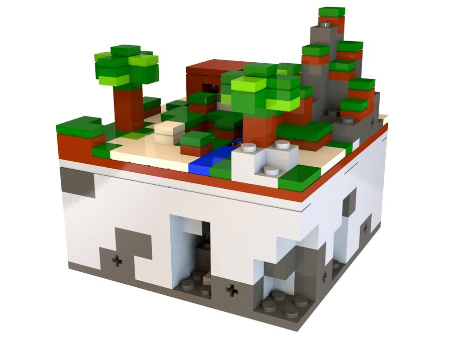 Detail Lego Minecraft Map Nomer 2