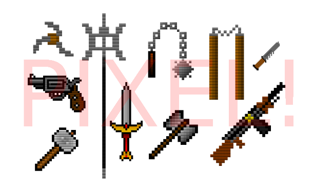 Detail Pixel Weapons Nomer 4