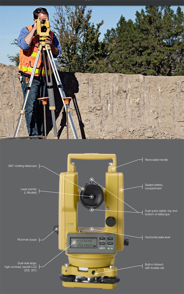 Detail Gambar Theodolite Topcon Dt 205l Nomer 36