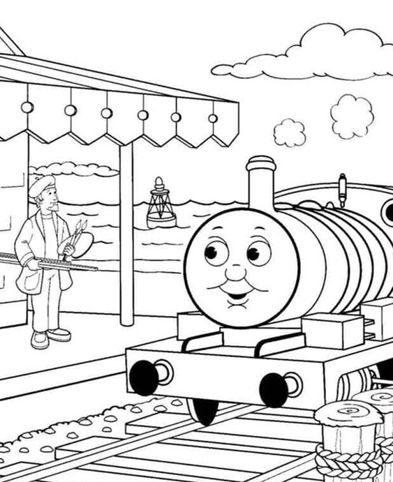 Detail Gambar Thomas Untuk Mewarnai Nomer 19