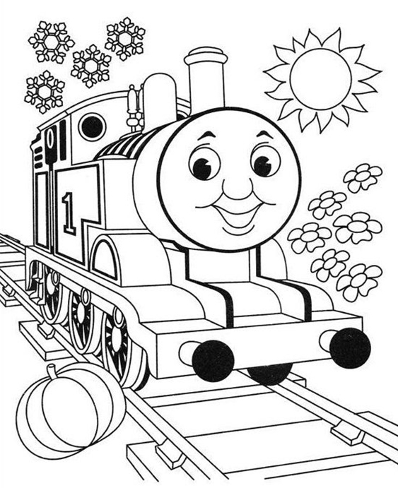 Detail Gambar Thomas Untuk Mewarnai Nomer 5