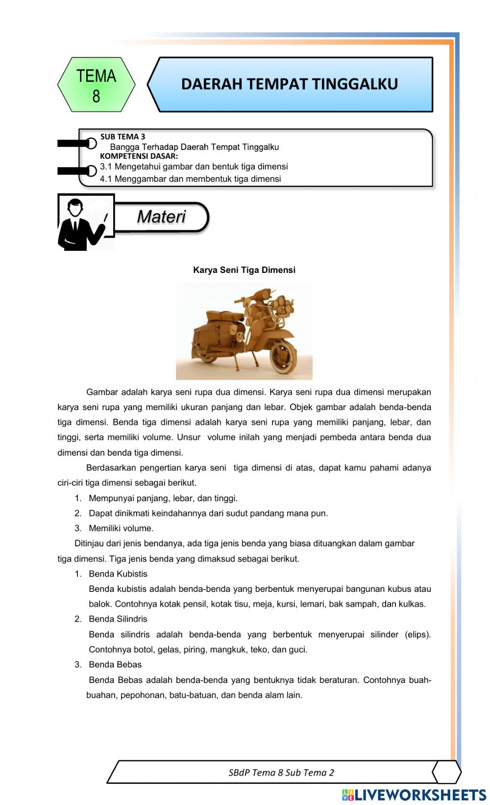 Detail Gambar Tiga Dimensi Tema 8 Kelas Iv Nomer 56