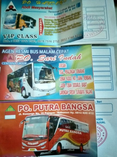 Detail Gambar Tiket Bus Nomer 18