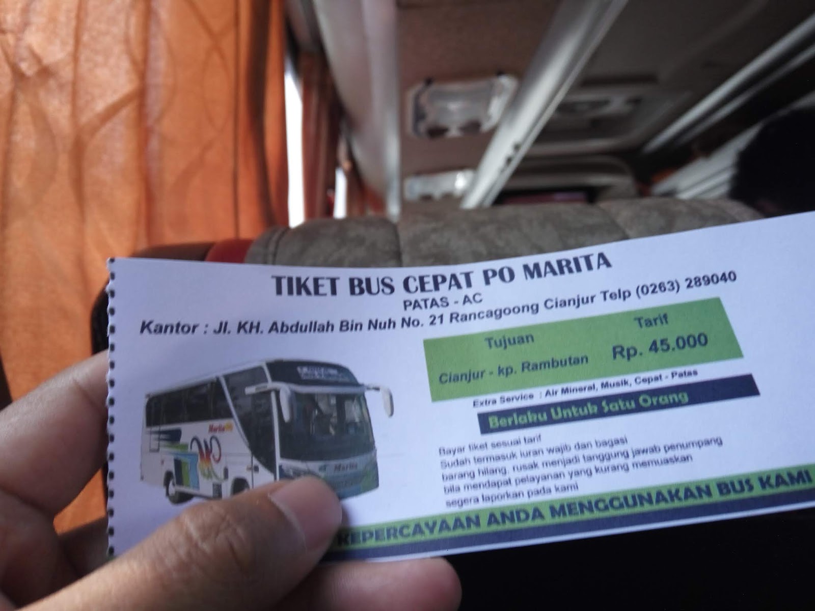 Detail Gambar Tiket Bus Nomer 10