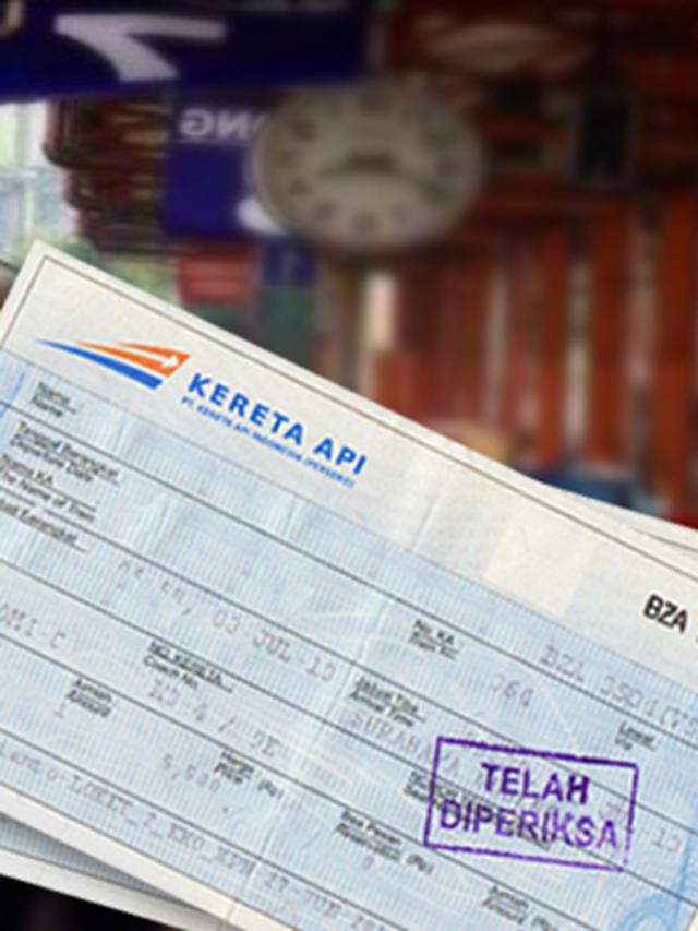 Detail Gambar Tiket Kereta Api Nomer 4