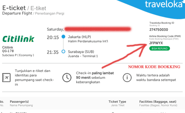 Detail Gambar Tiket Pesawat Citilink Nomer 13