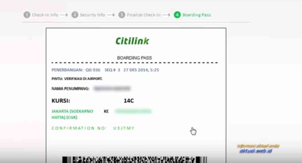 Detail Gambar Tiket Pesawat Citilink Nomer 23