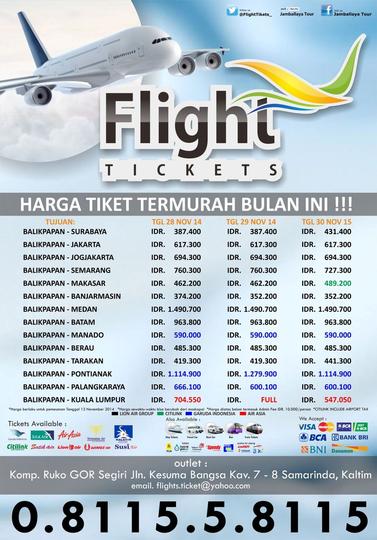 Detail Gambar Tiket Pesawat Kalimantan Nomer 29