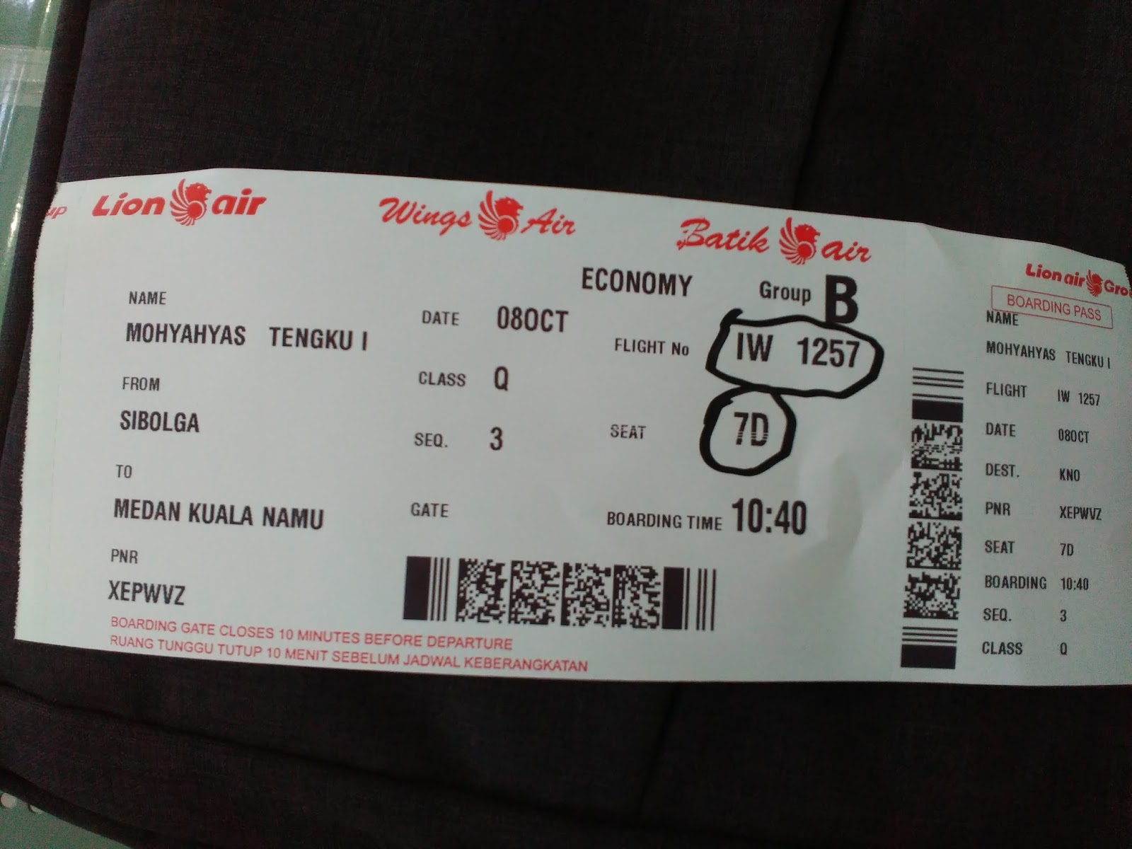 Detail Gambar Tiket Pesawat Medan Jakarta Nomer 33