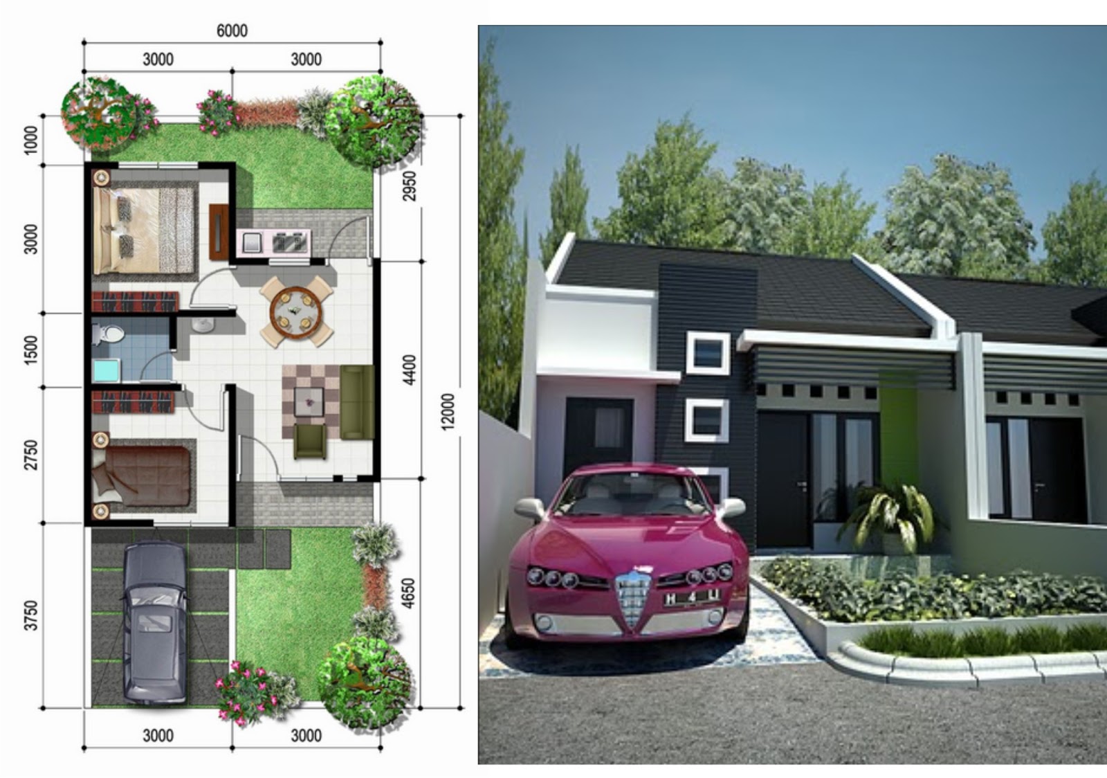 Detail Gambar Tipe Rumah 36 Nomer 7