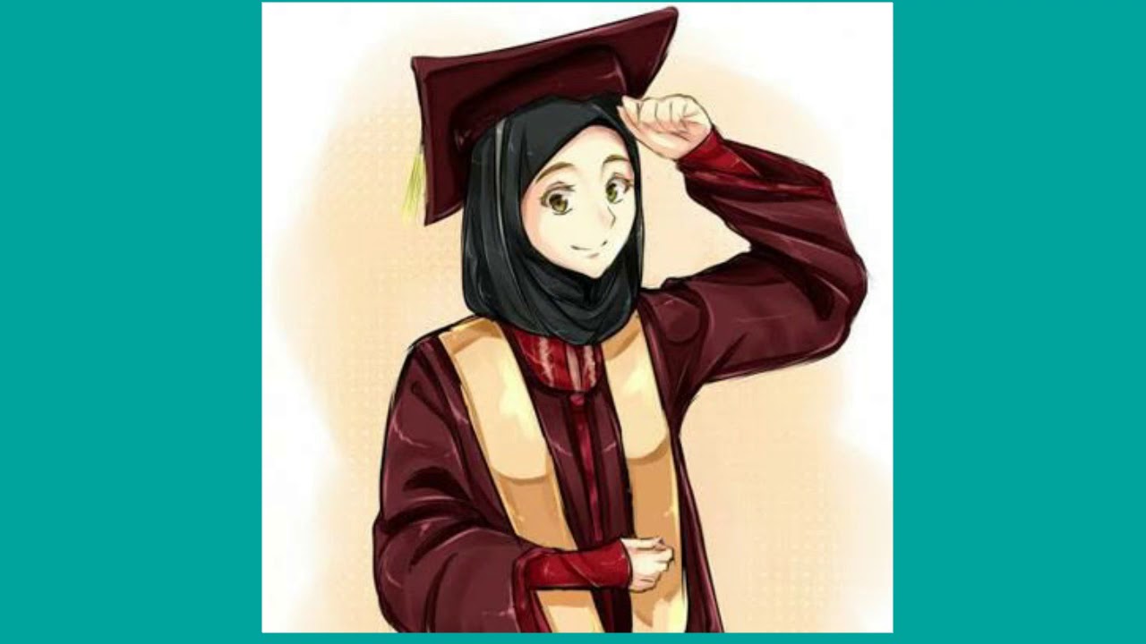 Detail Gambar Toga Wisuda Kartun Muslimah Nomer 25