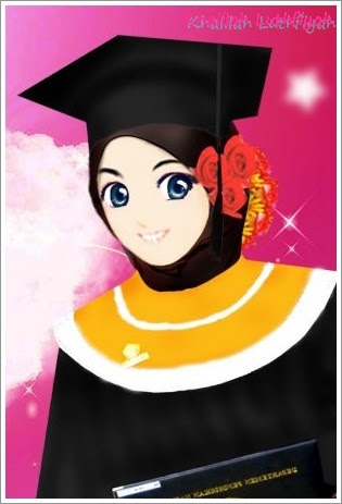 Detail Gambar Toga Wisuda Kartun Muslimah Nomer 35