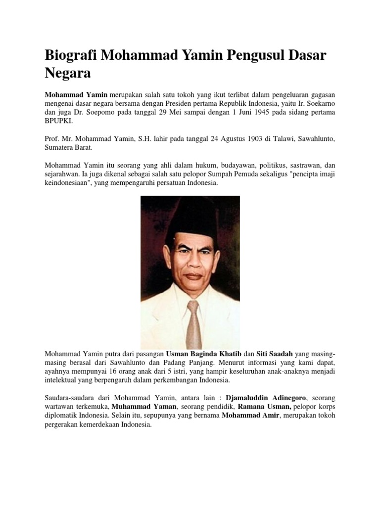 Detail Gambar Tokoh Pengusul Dasar Negara Nomer 23