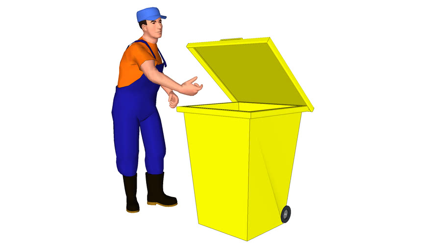 Detail Gambar Tong Sampah 3d Nomer 2