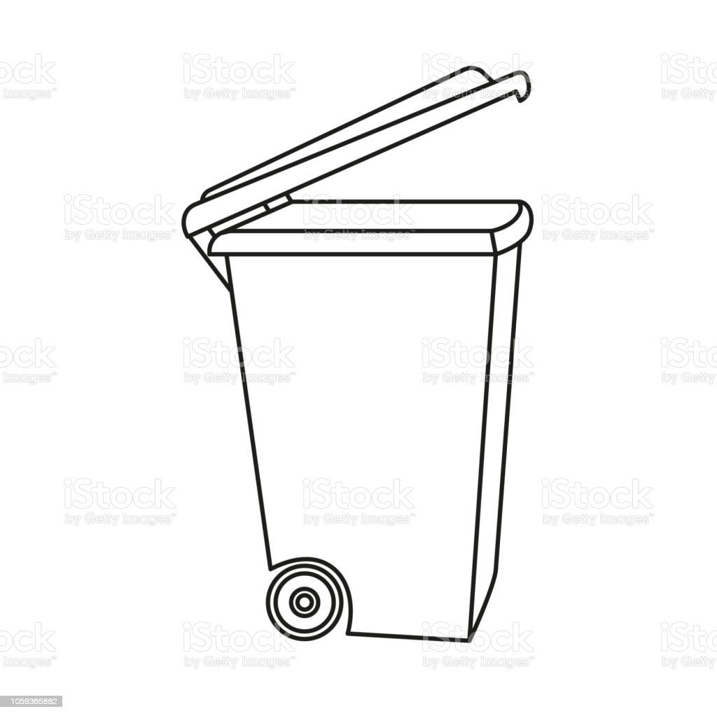 Detail Gambar Tong Sampah Hitam Putih Nomer 2