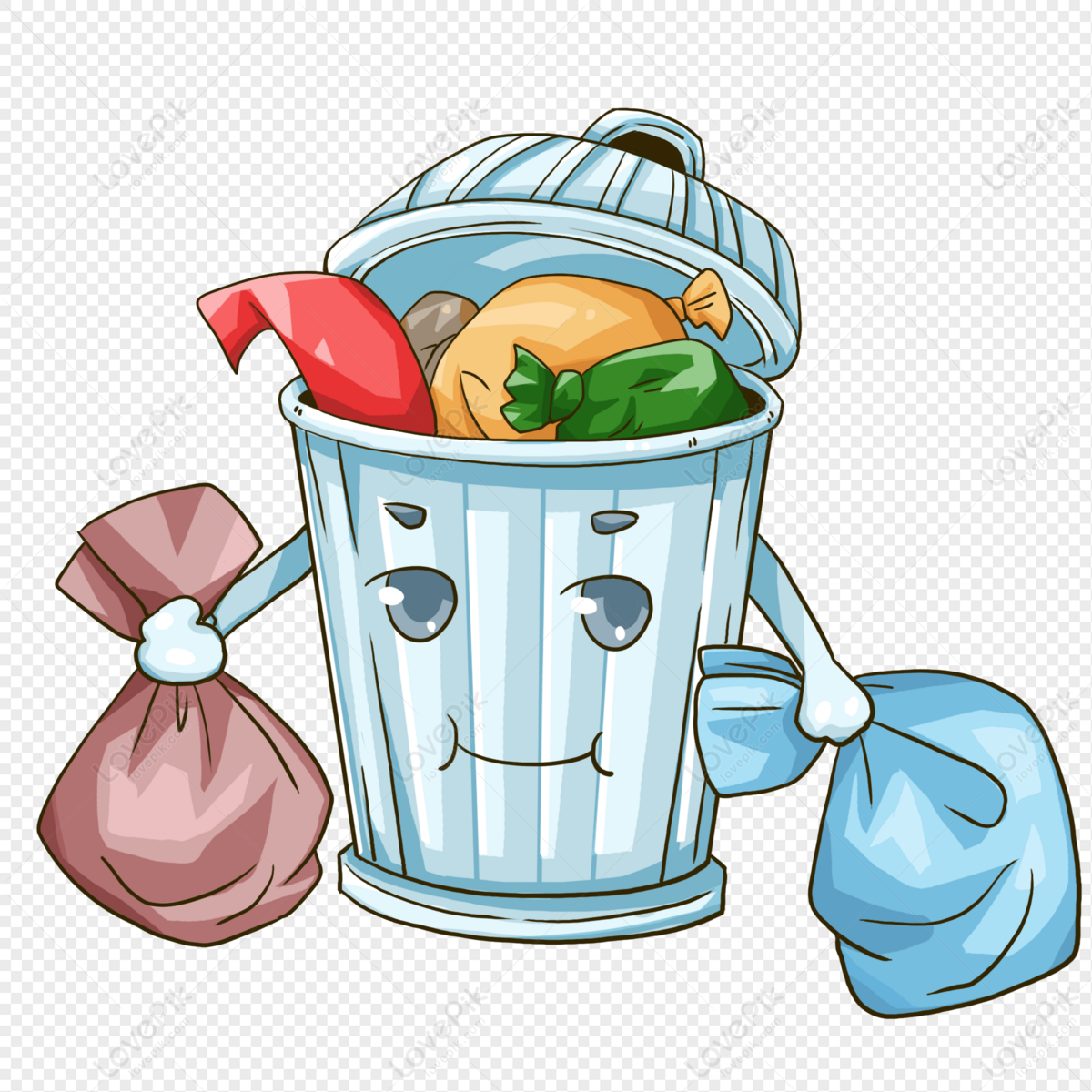 Detail Gambar Tong Sampah Kartun Nomer 5