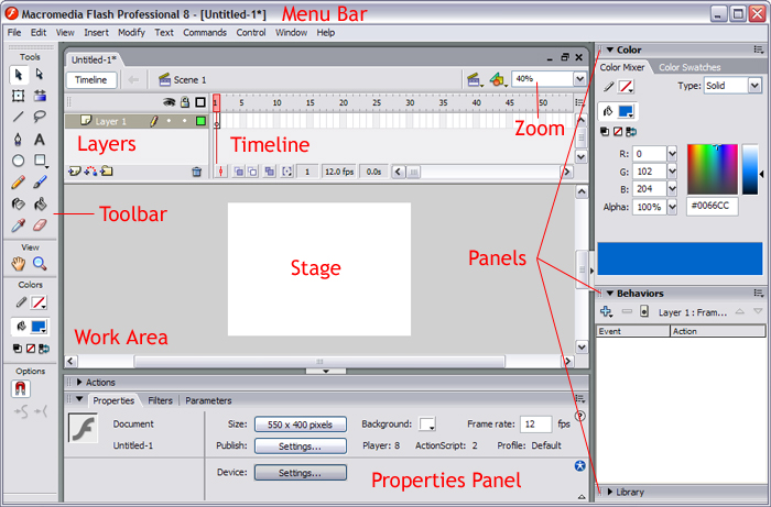 Detail Gambar Tool Macro Media Flash Nomer 9