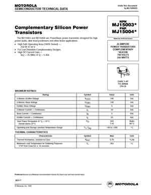 Detail Gambar Transistor Final Mj15003 Nomer 47