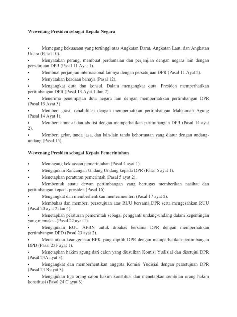 Detail Gambar Tugas Dan Hak Presiden Nomer 55
