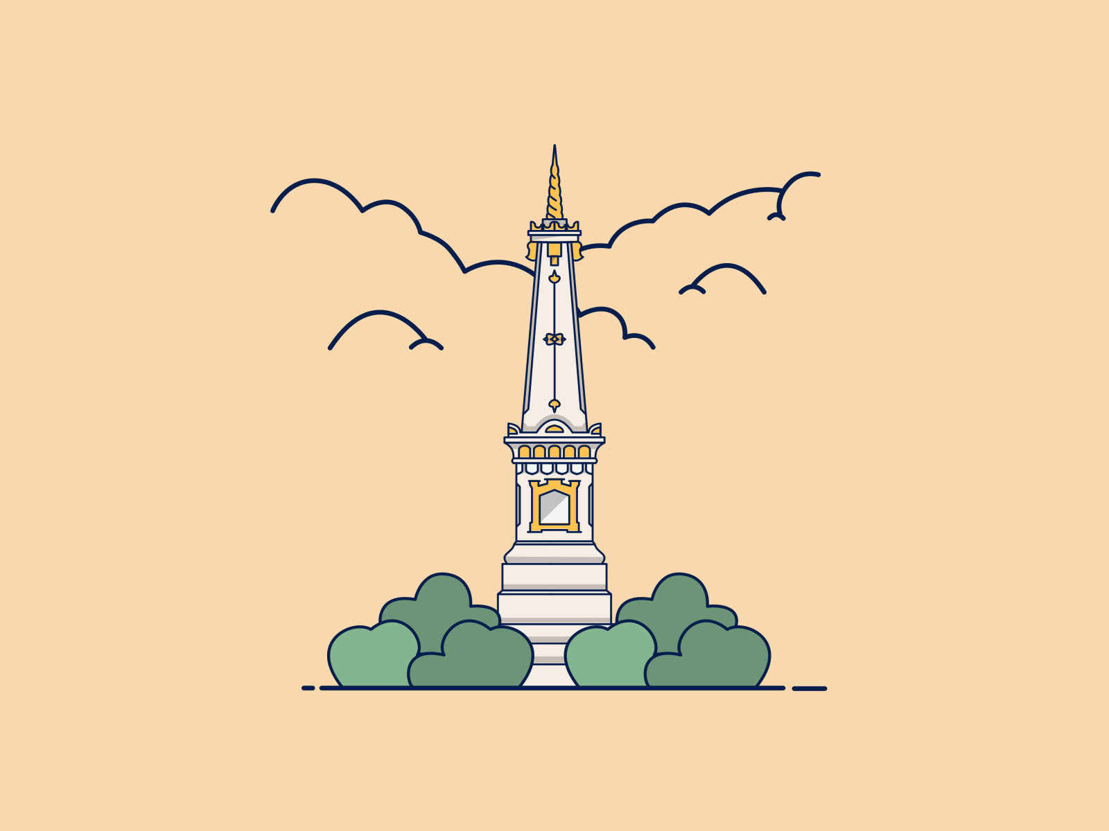 Detail Gambar Tugu Jogja Animasi Nomer 18