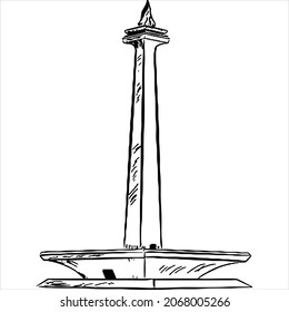 Detail Gambar Tugu Monas Cdr Nomer 7