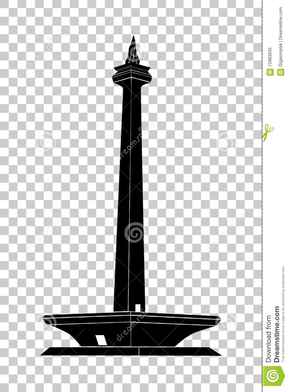 Detail Gambar Tugu Monas Cdr Nomer 10