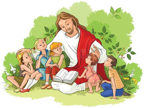 Detail Gambar Tuhan Yesus Bersama Anak Anak Nomer 2