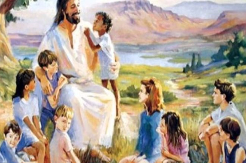Detail Gambar Tuhan Yesus Bersama Anak Anak Nomer 5