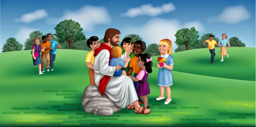 Detail Gambar Tuhan Yesus Dengan Anak Anak Nomer 11