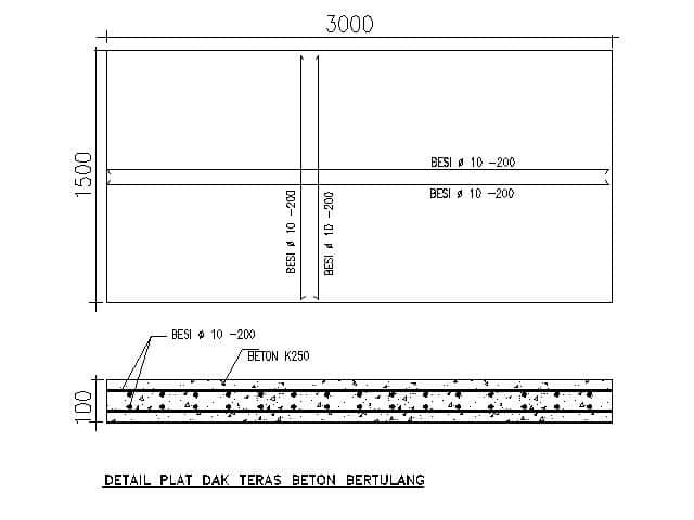 Detail Gambar Tulangan Rumah Dengan Atap Beton Nomer 4