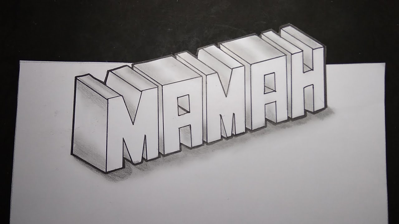 Detail Gambar Tulisan 3 Dimensi Nomer 3