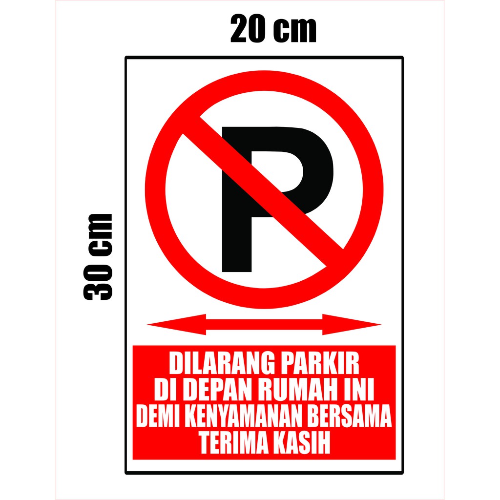 Detail Gambar Tulisan Dilarang Parkir Nomer 6