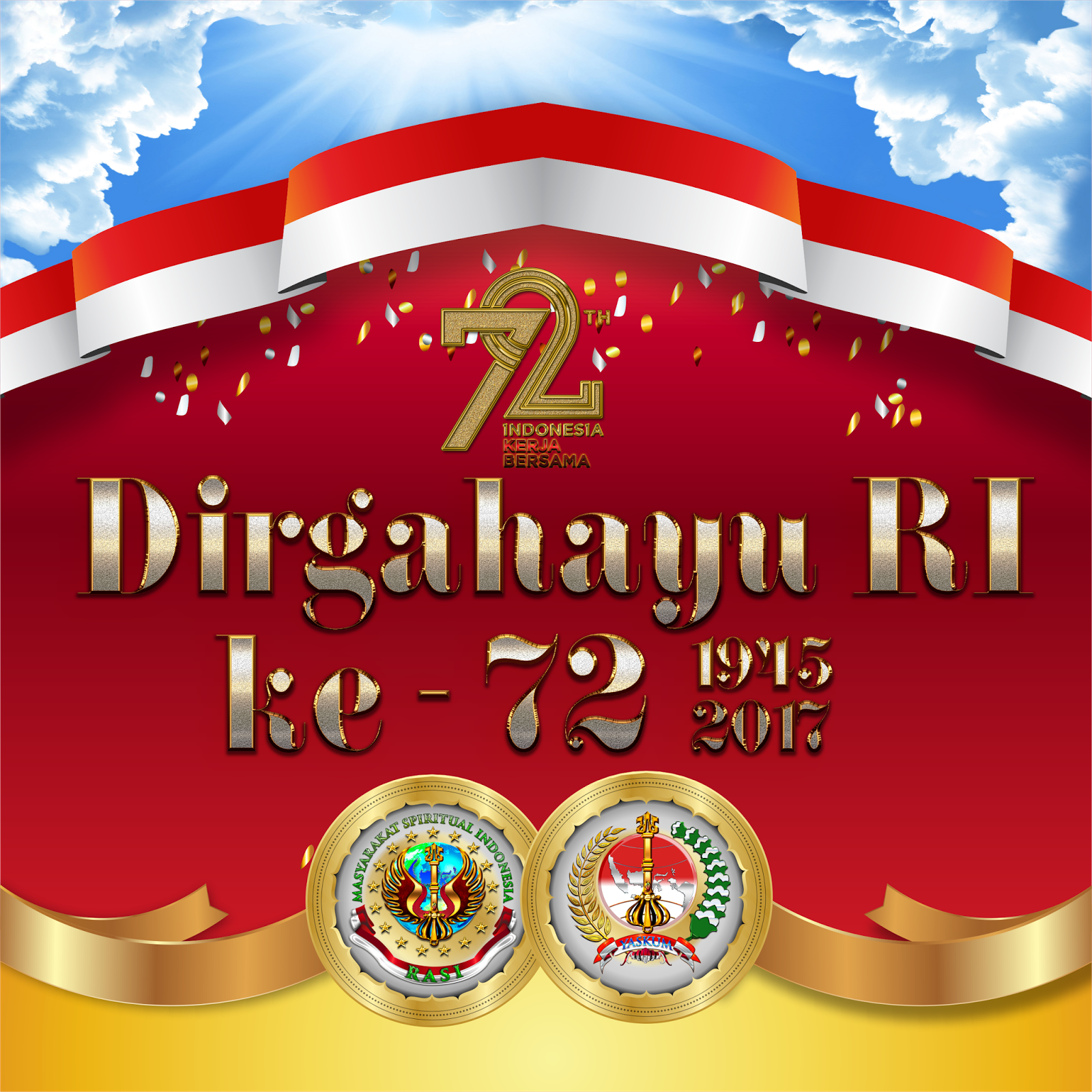 Detail Gambar Tulisan Dirgahayu 72 Tahun Indonesia Nomer 36