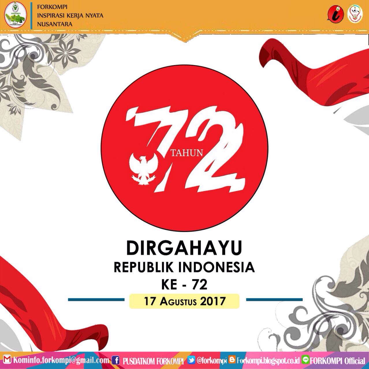 Detail Gambar Tulisan Dirgahayu 72 Tahun Indonesia Nomer 39