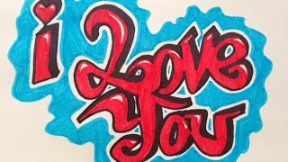 Detail Gambar Tulisan Graffiti I Love You Nomer 10